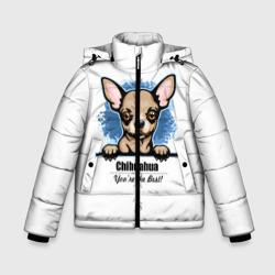 Зимняя куртка для мальчиков 3D Собачка Чихуахуа