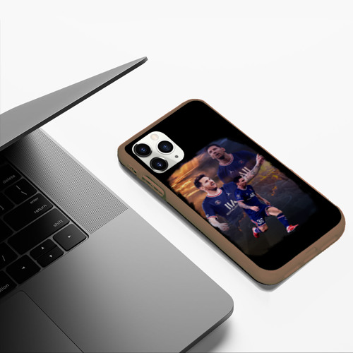 Чехол для iPhone 11 Pro Max матовый с принтом ЛИОНЕЛЬ МЕССИ ПСЖ, фото #5