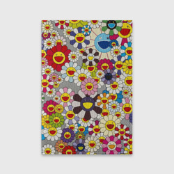 Обложка для паспорта матовая кожа Flower Superflat, Такаши Мураками