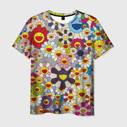 Мужская футболка 3D Flower Superflat, Такаши Мураками