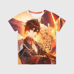 Детская футболка 3D Genshin Impact: Zhongli