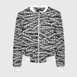 Женский бомбер 3D Яжмать, яжмать, яжмать