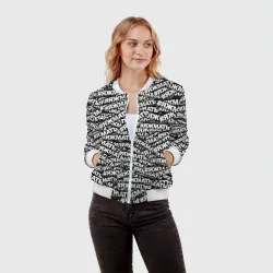 Женский бомбер 3D Яжмать, яжмать, яжмать - фото 2