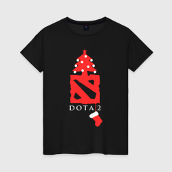 Женская футболка хлопок Dota 2 - Новый год