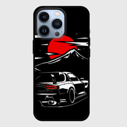 Чехол для iPhone 13 Pro Mazda RX 7 Мазда при свете красной луны