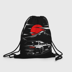 Рюкзак-мешок 3D Mazda RX 7 Мазда при свете красной луны
