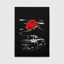 Обложка для автодокументов Mazda RX 7 Мазда при свете красной луны
