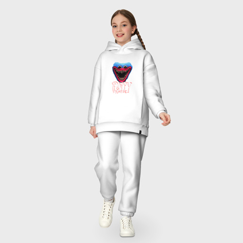 Детский костюм хлопок Oversize Poppy Playtime Monstr, цвет белый - фото 5