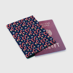 Обложка для паспорта матовая кожа Christmas candy - фото 2