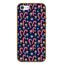 Чехол для iPhone 5/5S матовый Christmas candy