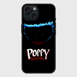 Чехол силиконовый для Apple iPhone 15 матовый Poppy Playtime Huggy Wuggy