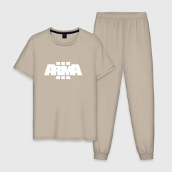Мужская пижама хлопок Arma 3 white logo
