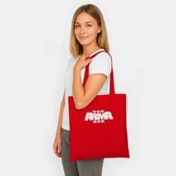 Шоппер BioNature Arma 3 white logo - фото 2