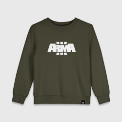 Детский свитшот хлопок Arma 3 white logo