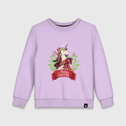 Детский свитшот хлопок Christmas Unicorn