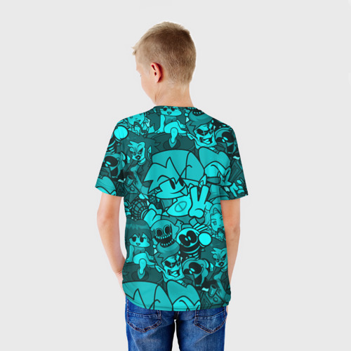 Детская футболка 3D Friday Night Funkin - главные Герои, цвет 3D печать - фото 4