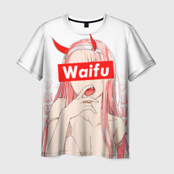 Мужская футболка 3D Waifu - 02 Darling in the Franxx