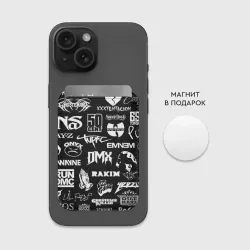 Картхолдер Magsafe магнитный Rap & hip hop logos - фото 2