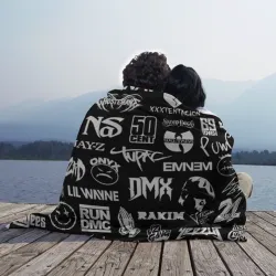 Плед 3D Rap & hip hop logos - фото 2