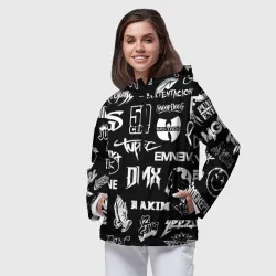 Женская ветровка 3D Rap & hip hop logos - фото 2