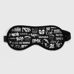Маска для сна 3D Rap & hip hop logos