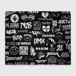 Плед 3D Rap & hip hop logos
