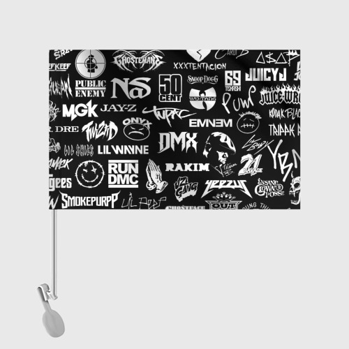 Флаг для автомобиля Rap & hip hop logos - фото 2
