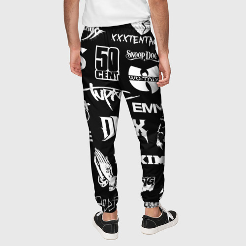 Мужские брюки 3D Rap & hip hop logos, цвет 3D печать - фото 5