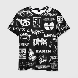 Мужская футболка 3D Rap & hip hop logos