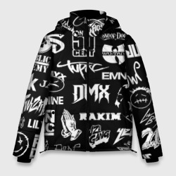 Мужская зимняя куртка 3D Rap & hip hop logos