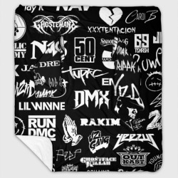 Плед с рукавами Rap & hip hop logos