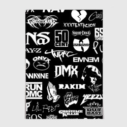 Постер Rap & hip hop logos