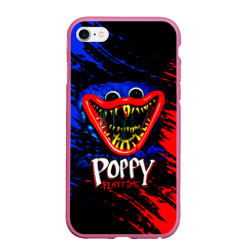 Чехол для iPhone 6/6S матовый Poppy Playtime - Хагги Вагги улыбается