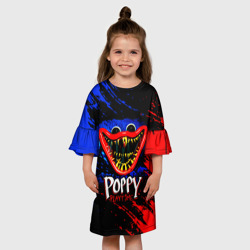 Детское платье 3D Poppy Playtime - Хагги Вагги улыбается - фото 2