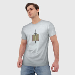Мужская футболка 3D Серые Рыцари (цвет ордена) - фото 2