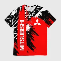 Мужская футболка 3D Mitsubishi Мицубиси Митсубиси Мицубиши
