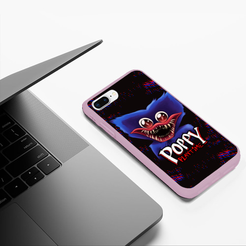 Чехол для iPhone 7Plus/8 Plus матовый Poppy Playtime Поппи плейтайм Хагги Вагги, цвет розовый - фото 5