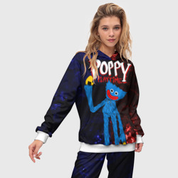 Женский костюм с толстовкой 3D Poppy Playtime Huggy Wuggy - фото 2