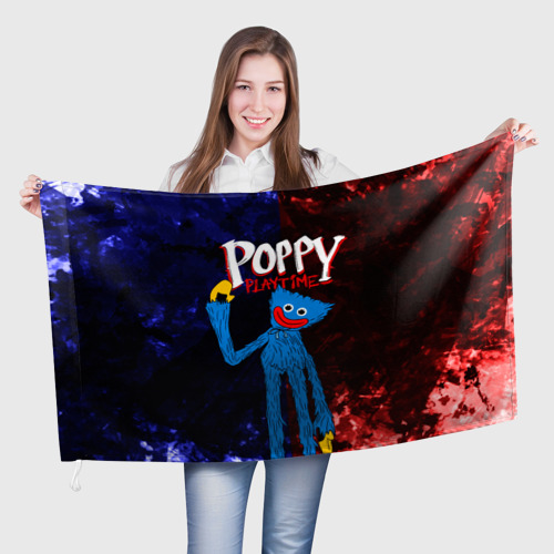 Флаг 3D Poppy Playtime Huggy Wuggy