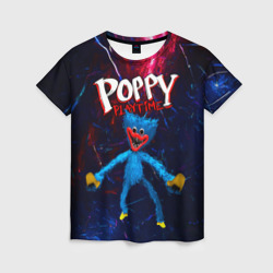 Женская футболка 3D Poppy Playtime Хагги Вугги