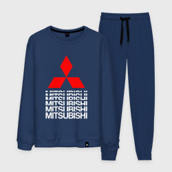 Мужской костюм хлопок Mitsubishi Мицубиси Митсубиси Мицубиши logo style