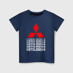 Детская футболка хлопок Mitsubishi Мицубиси Митсубиси Мицубиши logo style