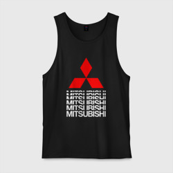 Мужская майка хлопок Mitsubishi Мицубиси Митсубиси Мицубиши logo style