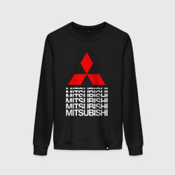 Женский свитшот хлопок Mitsubishi Мицубиси Митсубиси Мицубиши logo style