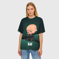 Женская футболка oversize 3D Boss  baby  - фото 2