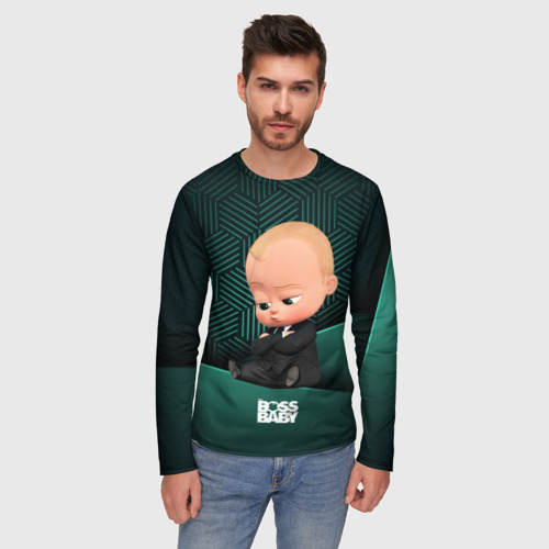 Мужской лонгслив 3D Boss  baby , цвет 3D печать - фото 3