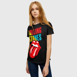 Женская футболка 3D Роллинг Стоунз Rolling Stones - фото 2