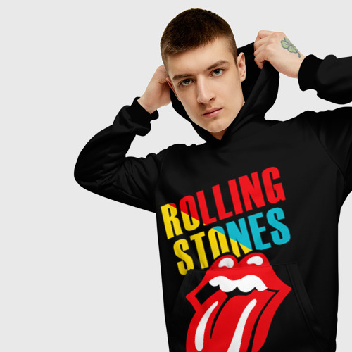 Мужская толстовка 3D Роллинг Стоунз Rolling Stones, цвет черный - фото 5