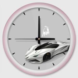 Lamborghini - concept - sketch – Настенные часы круглые с принтом купить