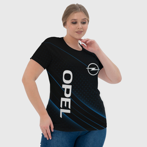 Женская футболка 3D Опель, Opel, цвет 3D печать - фото 6